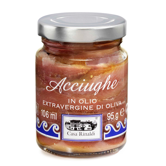 Acciughe in Olio Extravergine / Sardellen in Olivenöl eingelegt 95 g CASA RINALDI