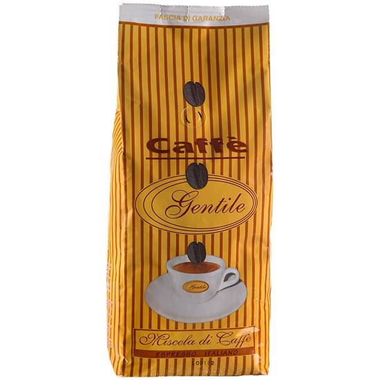 Caffe GENTILE 1 kg Miscela di Caffé (giallo)
