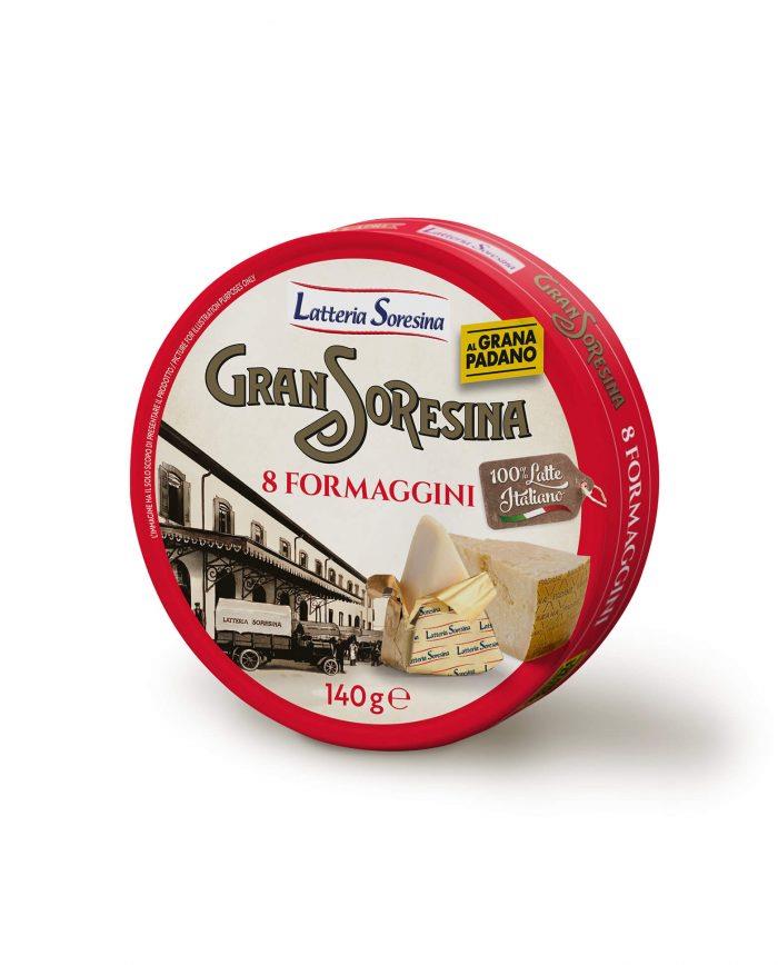 Formaggini al Grana Padano 140g LATTERIA SORESINA / Schmelzkäse mit Grana Padano G.U.