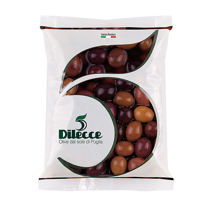 Olive Nere Peranzane / Schwarze Oliven 500 g Busta DI LECCE 