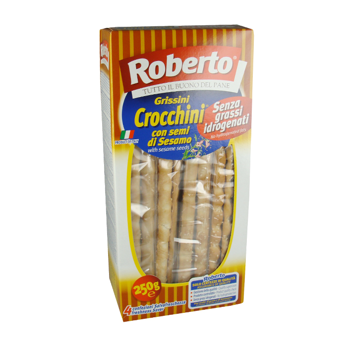 Crocchini con Semi di Sesamo / Brotsticks mit Sesam 250 g ROBERTO 