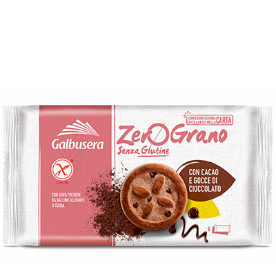 Biscotti Gocce di Cioccolato Zero Grano S/G 220g GALBUSERA