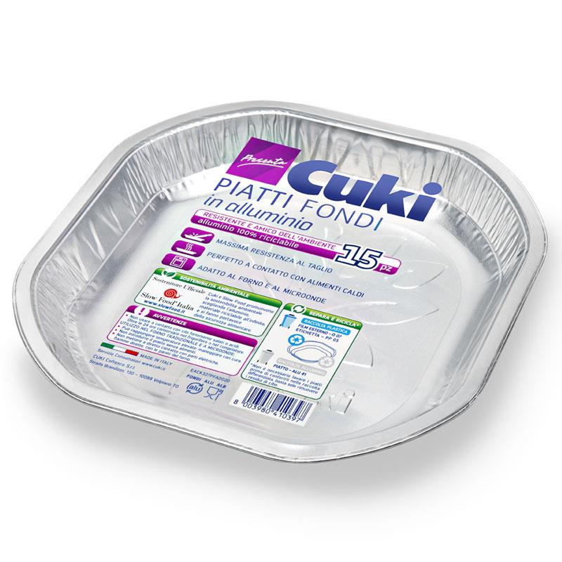 Piatti Fondi in Alluminio 15stk CUKI / Suppenteller aus Aluminium 15 Stk.