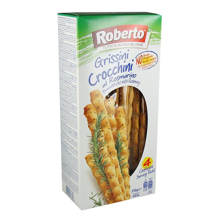 Crocchini al Rosmarino / Brotsticks mit Rosmarin 250g ROBERTO 