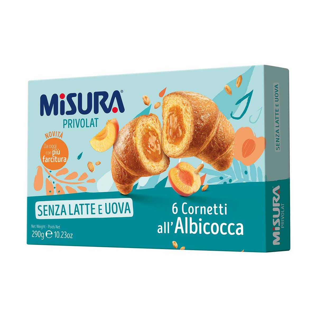 Cornetti Albicocca PrivoLat 290g MISURA