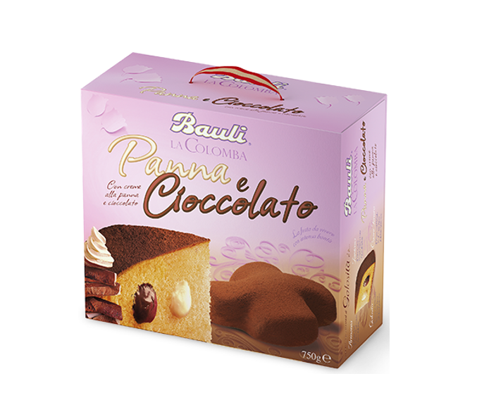 Colomba Panna e Cioccolato 750 g BAULI / Osterkuchen mit Sahne und Schokoladecreme