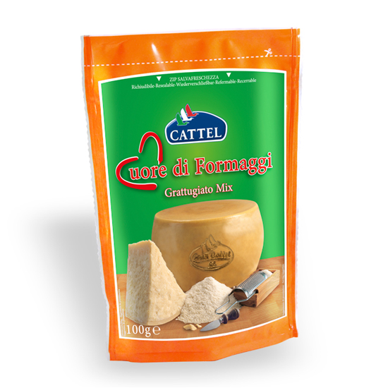 Cuore di Formaggio Grattugiato Mix 100 g CATTEL