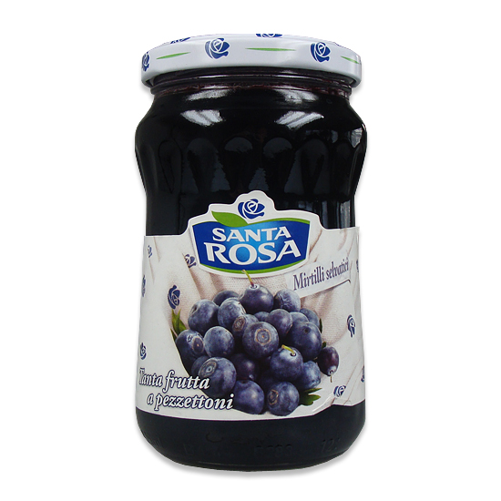 Marmellata ai Mirtilli / Heidelbeermarmelade 350 g SANTA ROSA