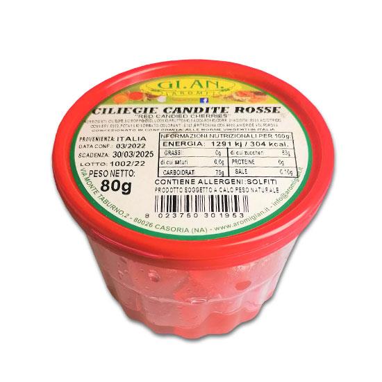 Ciliegie Candite Rosse 80g GI.AN. / Kandierte Kirschen