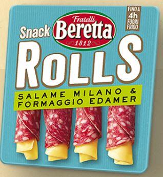 Snack Rolls Salame Milano & Edamer 60g BERETTA