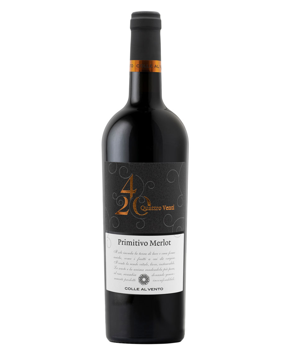 Primitivo Merlot Quattro Venti 0,75L COLLE AL VENTO Primitivo Merlot Quattro Venti 0,75L COLLE AL VENTO
