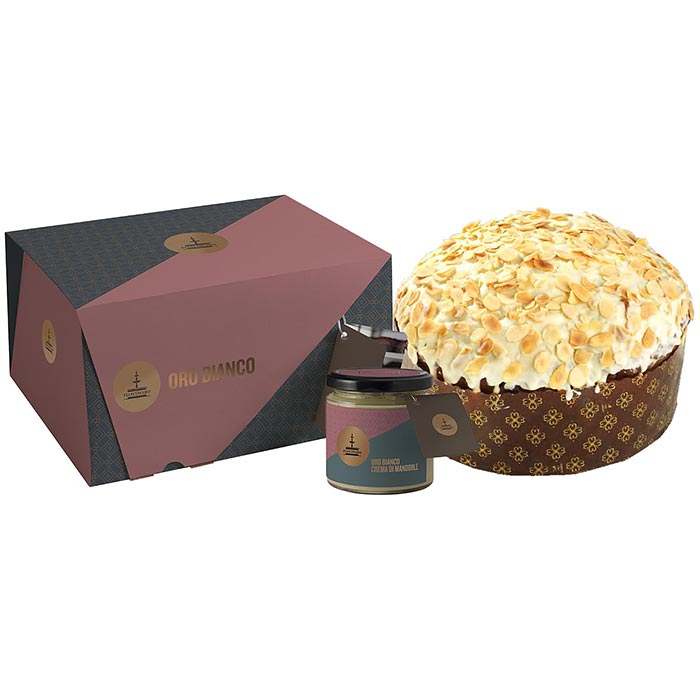 Oro Bianco Panettone + Crema Mandorla 1kg FIASCONARO