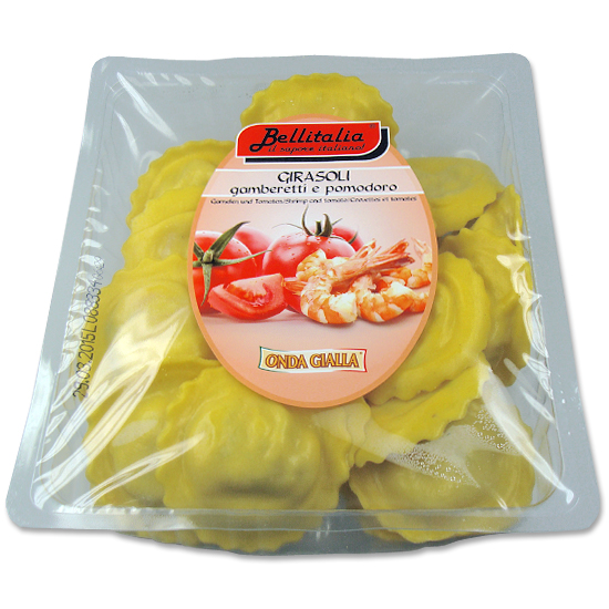 Girasoli Gamberetti e Pomodoro / Girasoli mit Garnelen und Tomaten 500 g BELLITALIA