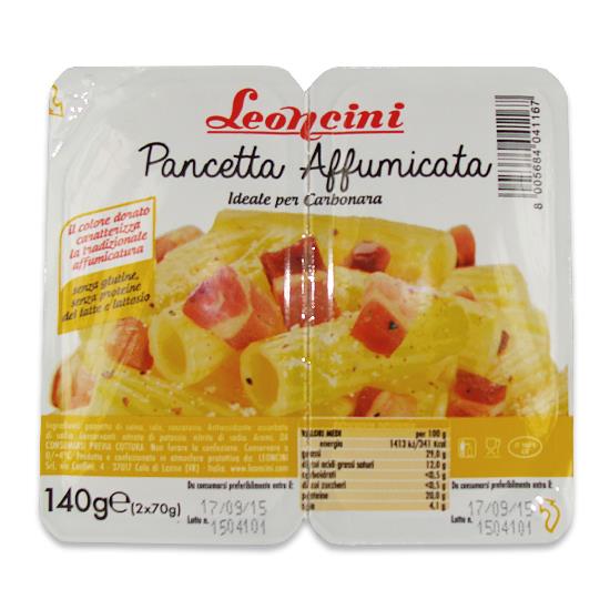 Pancetta Affumicata Cubettata 100g LEONCINI