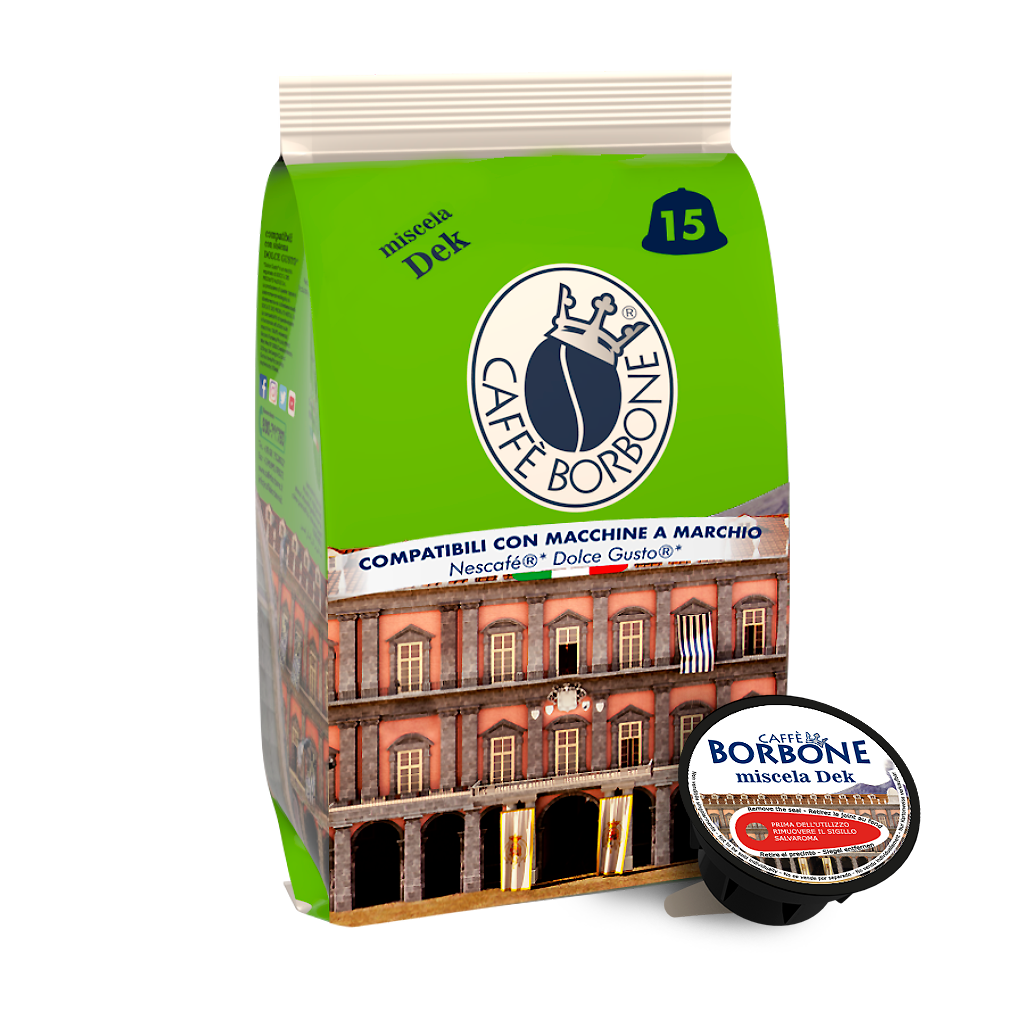 Dolce Gusto Miscela Dek 15 Capsule CAFFÈ BORBONE / Entkoffeiniert Kaffeekapseln