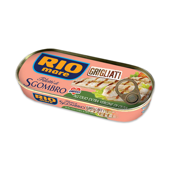 Filetti di Sgombro all Olio Extra Vergine di Oliva / Makrelen Filet mit Olivenöl 120 g RIO MARE