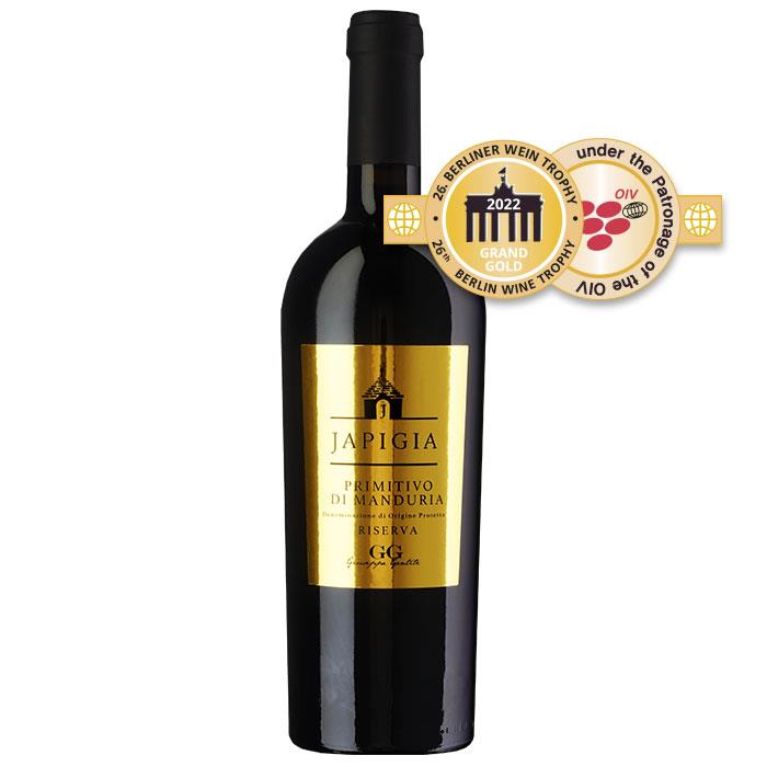 Japigia Riserva Primitivo di Manduria 0,75L GIUSEPPE GENTILE Japigia Riserva Primitivo di Manduria 0,75L GIUSEPPE GENTILE