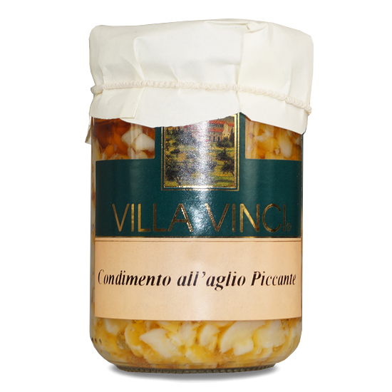 Condimento all aglio Piccante 130 g VILLA VINCI