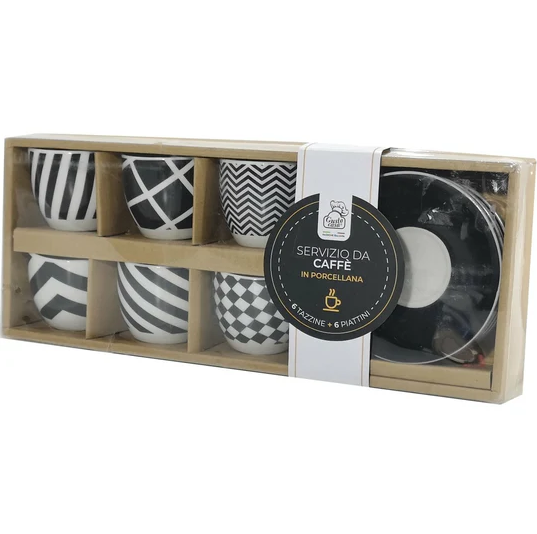 Box Caffe 6 Tazz. e 6 Piatt. Design Mix GUSTO CASA