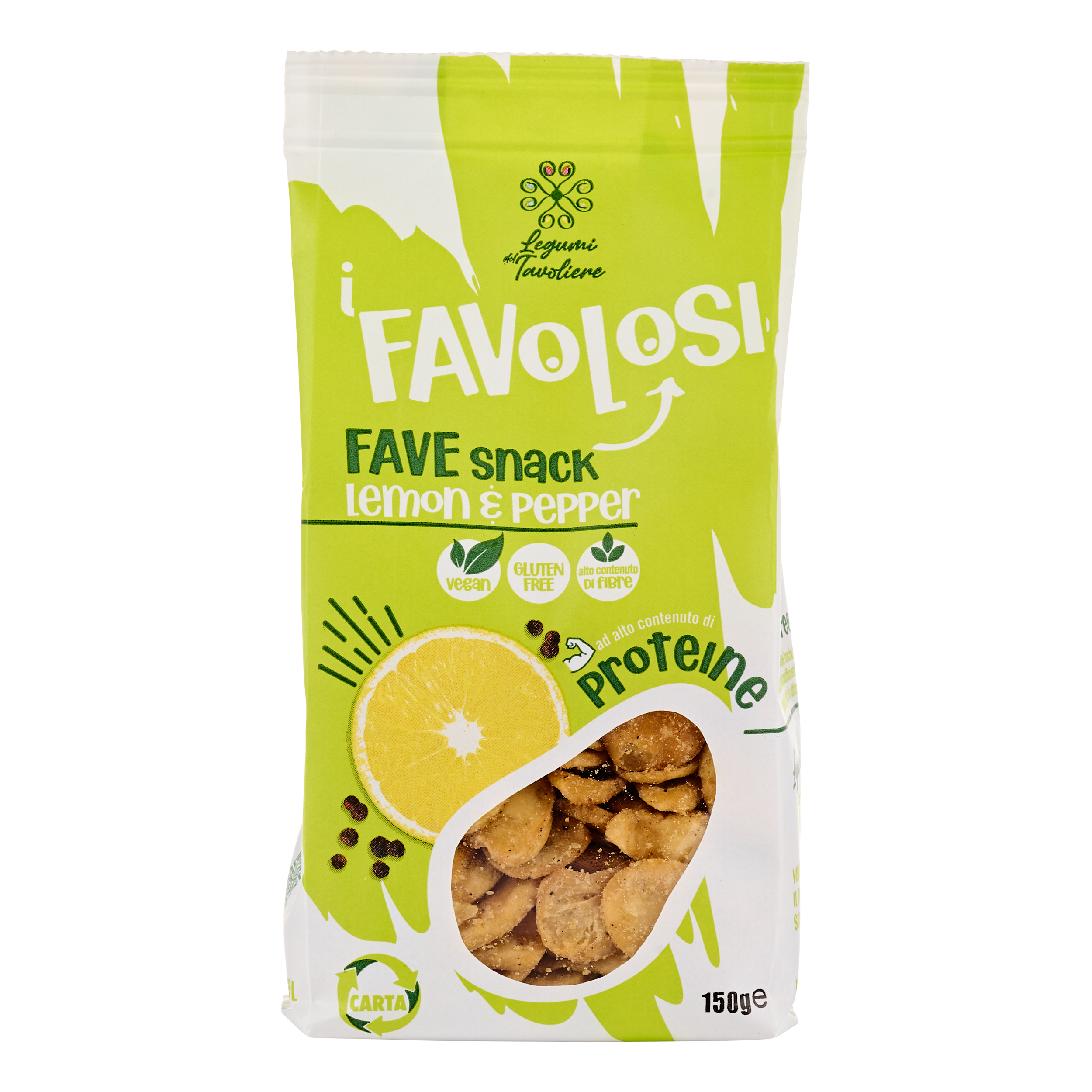 I Favolosi Fave Snack Lemon Pepper 150g DI NUNZIO