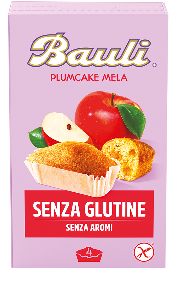 Plumcake Mela S/G & S/L 4x33g BAULI