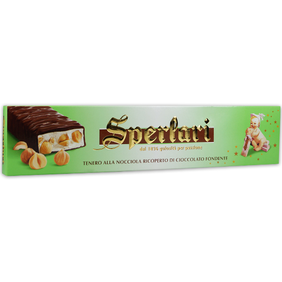 Torrone Tenero alla Nocciola Ricoperto di Cioccolato 250 g SPERLARI