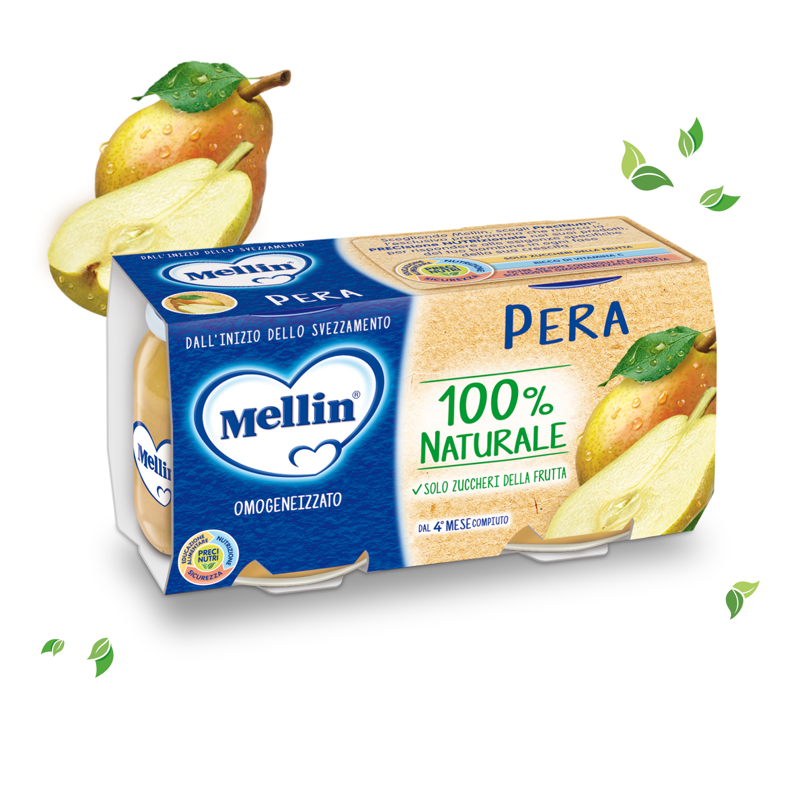 Mellin Omo Pera 2x100g