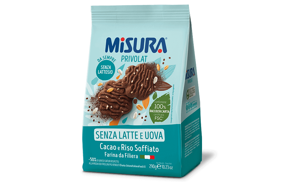 Biscotto Cacao e Riso Soffiato 290g MISURA
