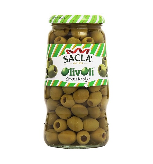 Olivolì Olive Verdi Snocciolate 290g SACLÀ / Grüne Oliven ohne kern