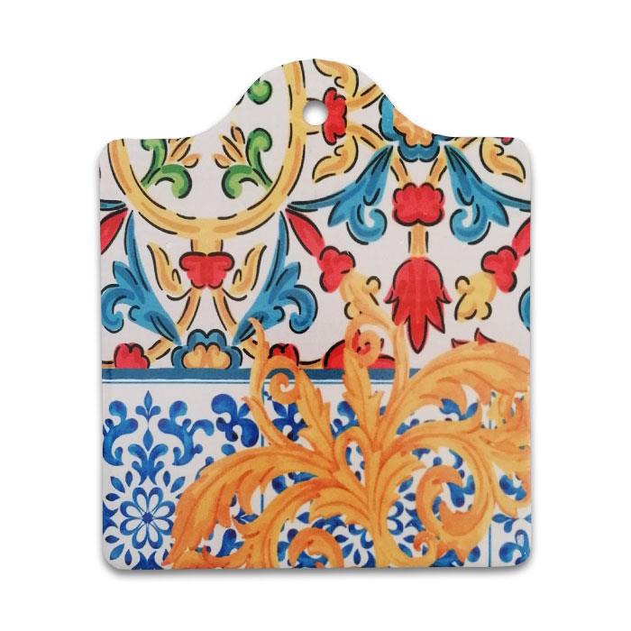Decorazione La Terra del Sole in Ceramica 16,5x19,5cm MERCURY/Keramische Dekoration