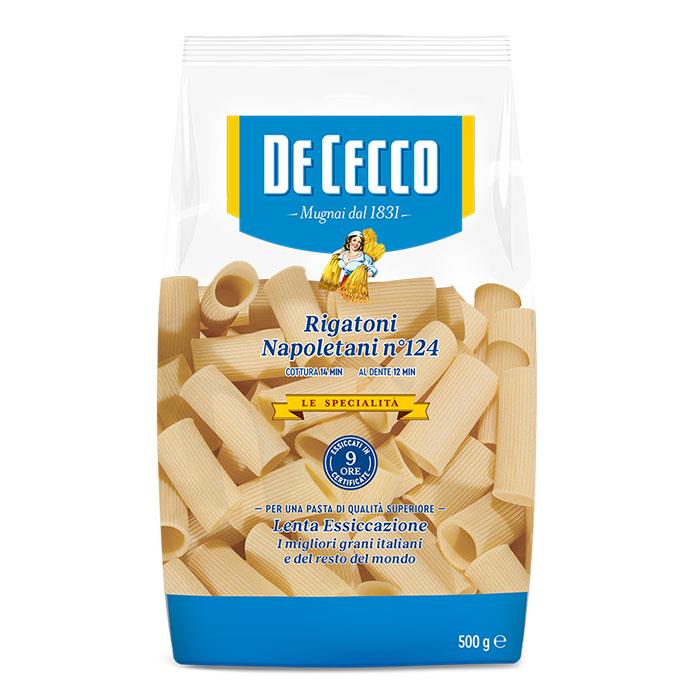 De Cecco 124 Rigatoni Napoletani 500g