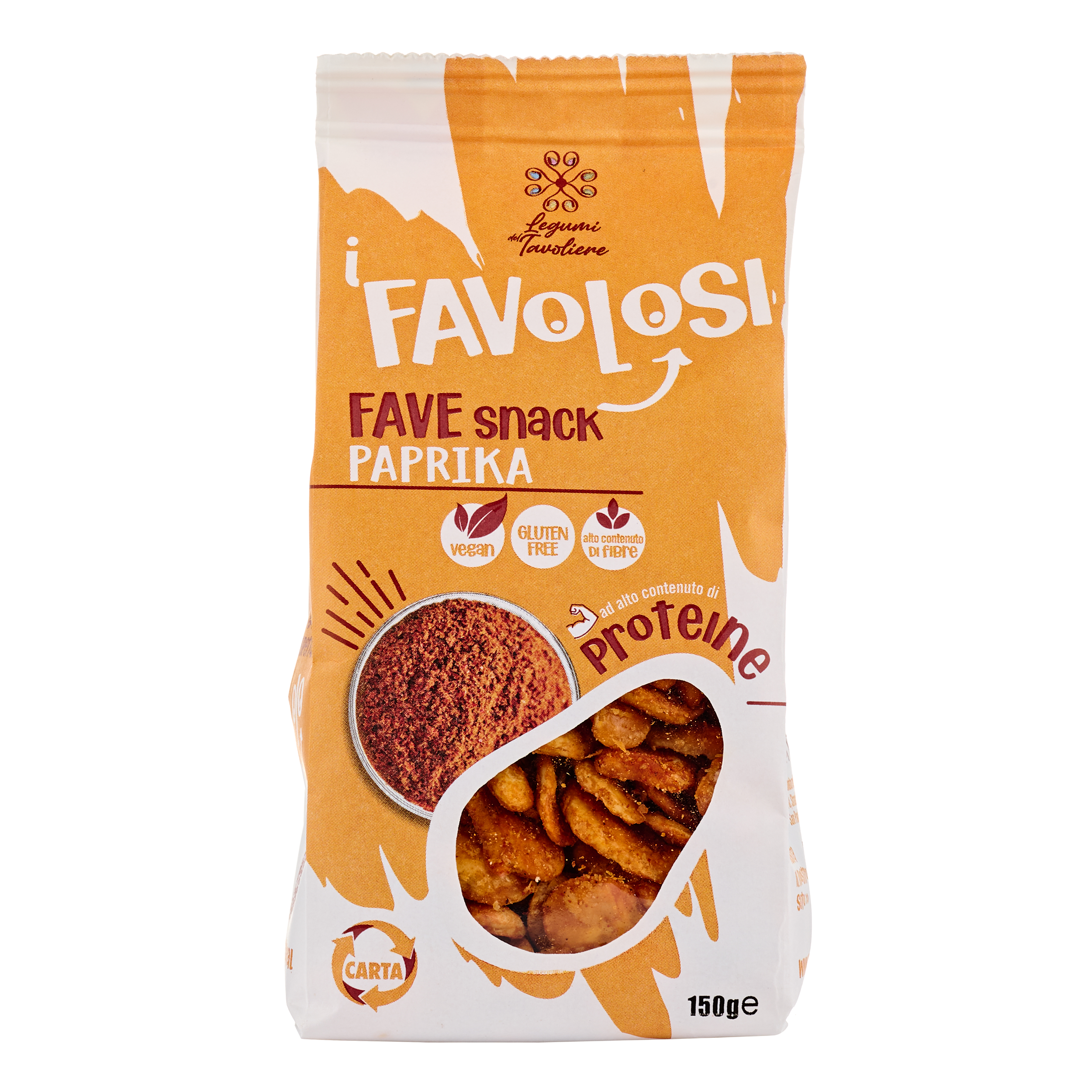 I Favolosi Fave Snack Paprika 150g DI NUNZIO