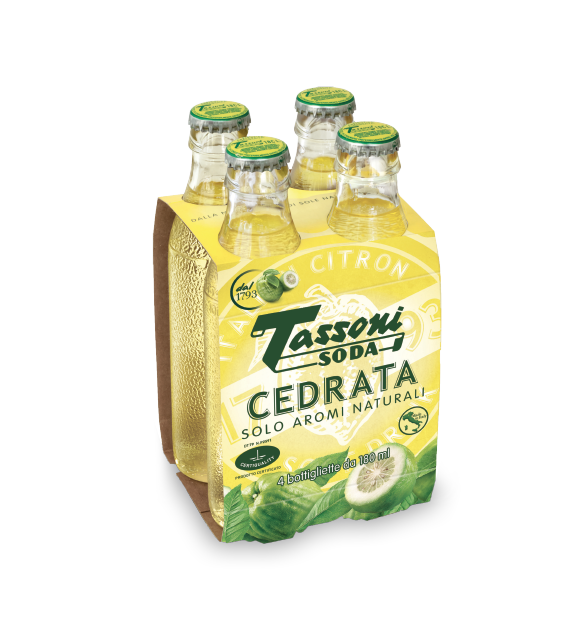 Cedrata 4x180ml TASSONI / Zedernzitronenlimonade 4x180ml TASSONI