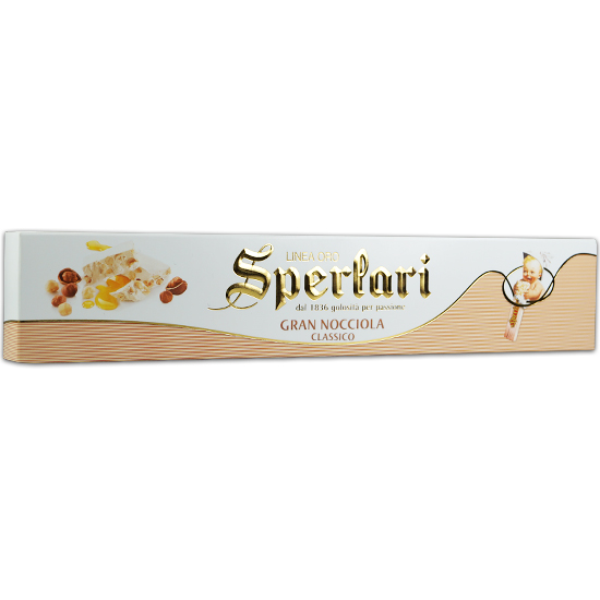 Torrone Gran Nocciola Classico LINEA ORO 150 g SPERLARI
