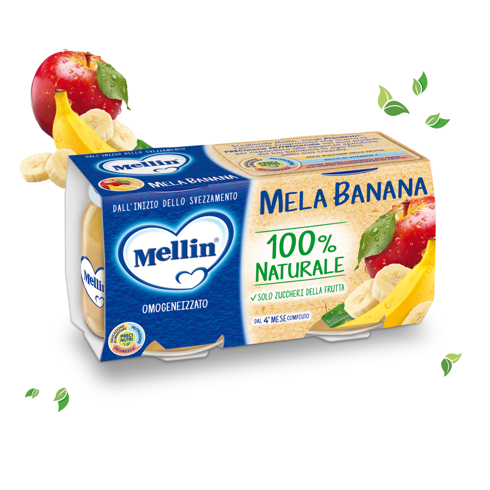Mellin Omo Mela e Banana 2x100g