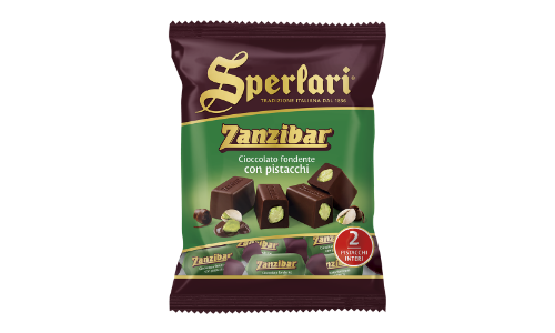 Zanzibar Cioccolato Fondente con Pistacchi 117g SPERLARI