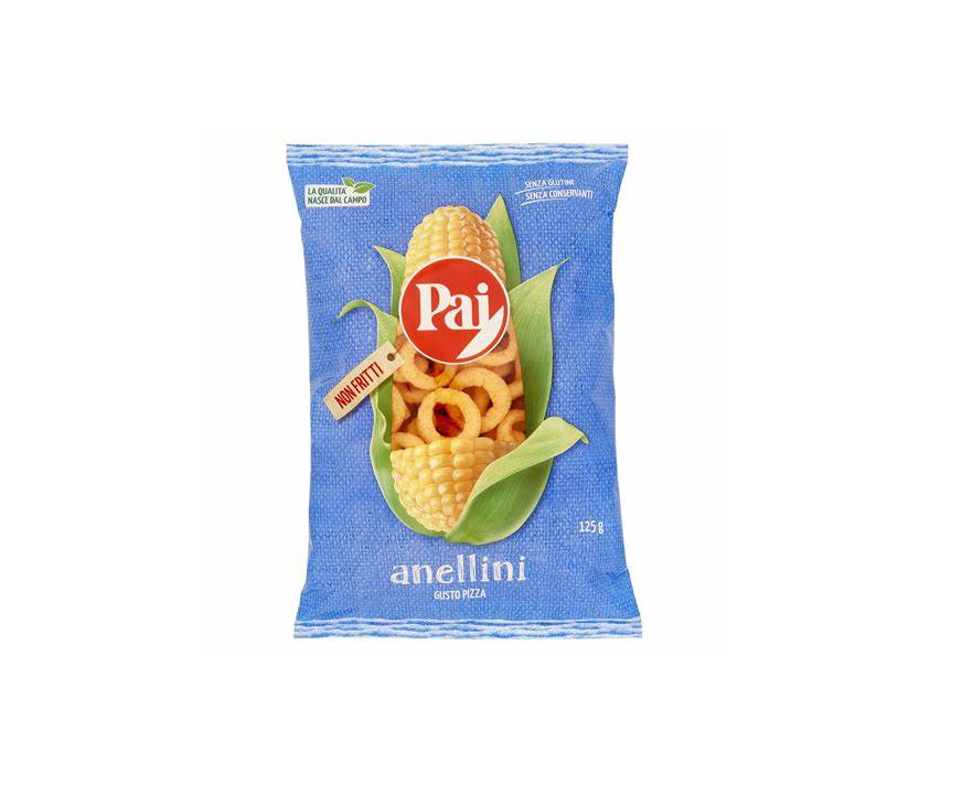 Anellini Gusto Pizza 125g PAI / Snackringe mit Pizzageschmack