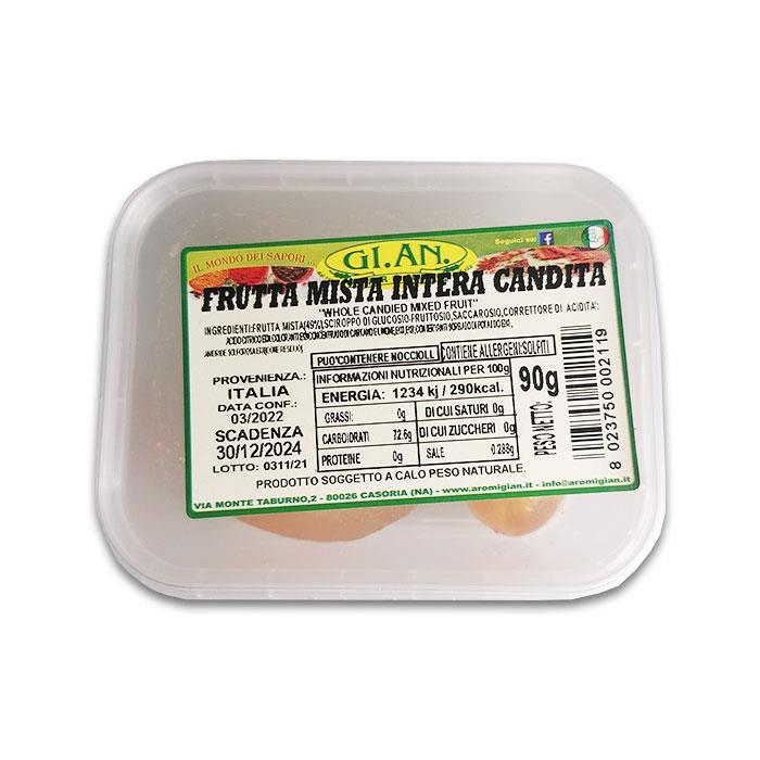 Frutta Mista Intera Candita 90g GI.AN. / gemischte kandierte Früchte GI.AN.