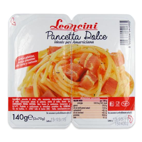 Pancetta Dolce Cubettata 100g LEONCINI